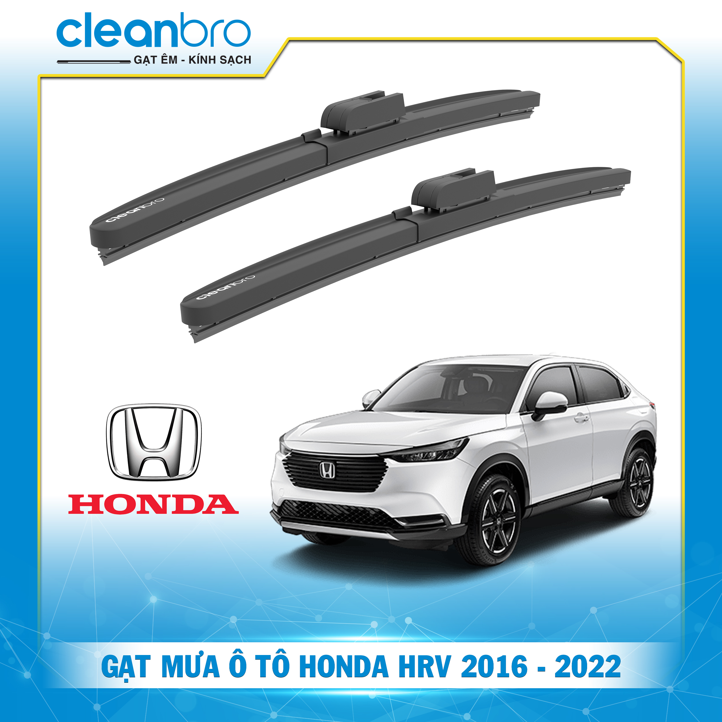 Gạt mưa ô tô hiệu ứng lá sen Honda HRV [2016-2022]
